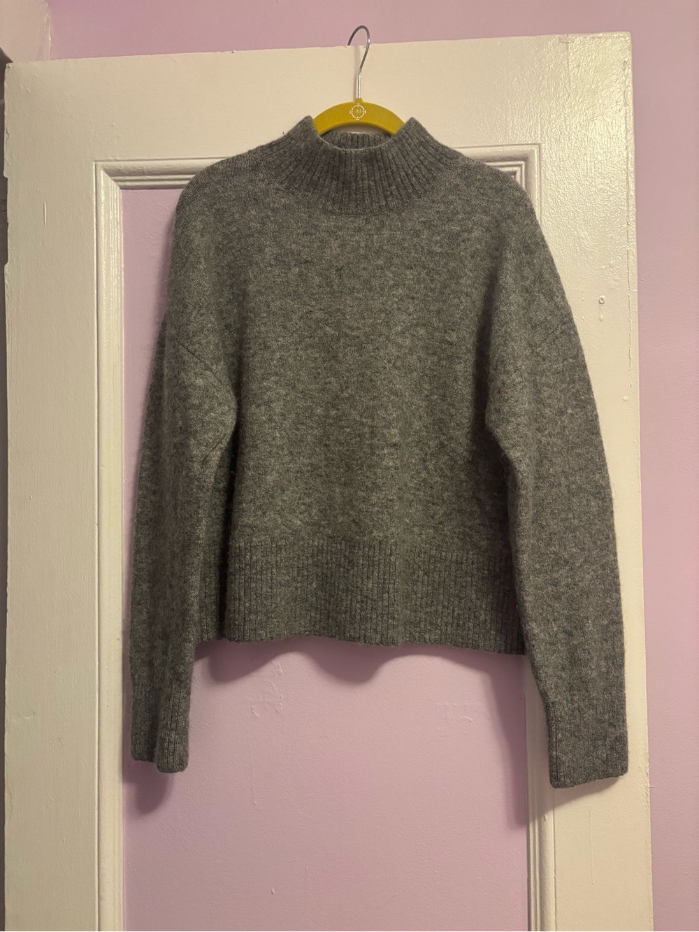 Grey & Other Stories Paris Atelier mock neck sweater